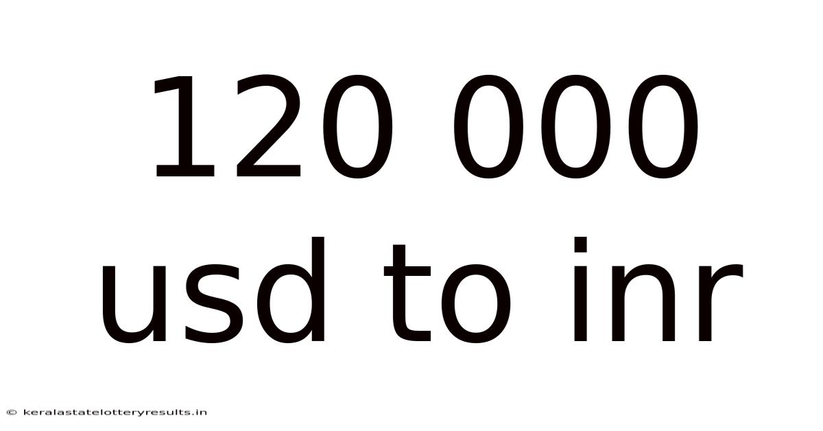 120 000 Usd To Inr