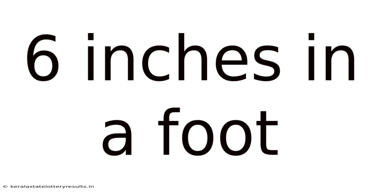 6 Inches In A Foot