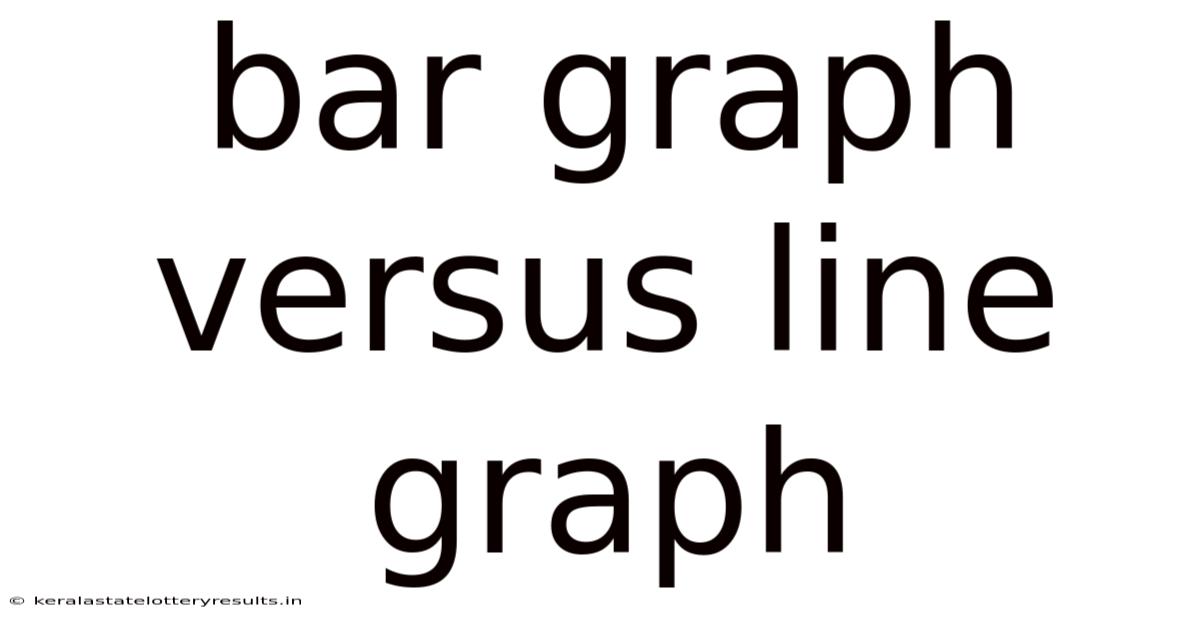 Bar Graph Versus Line Graph