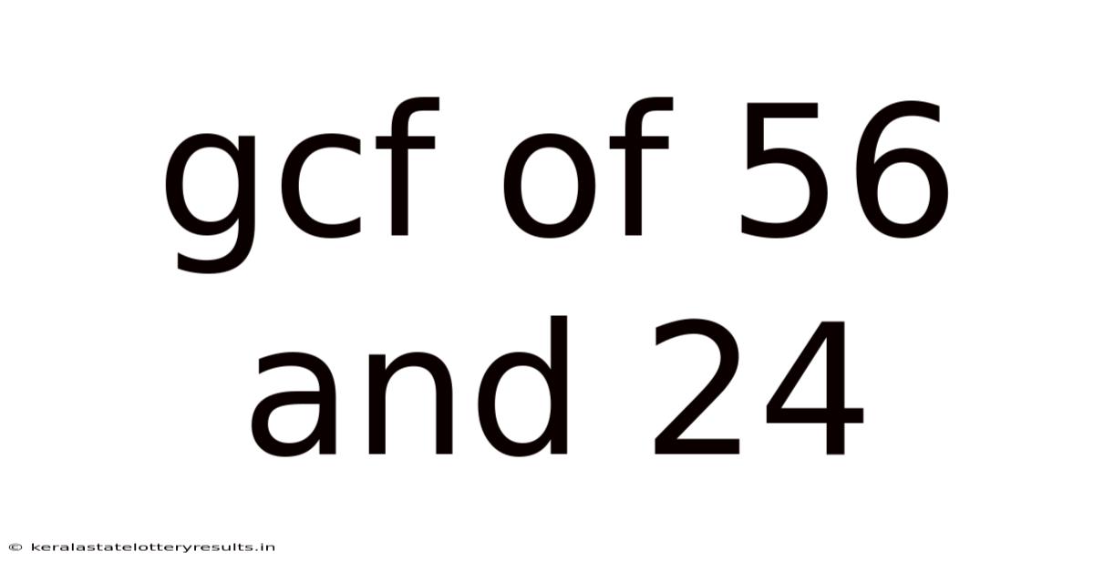 Gcf Of 56 And 24