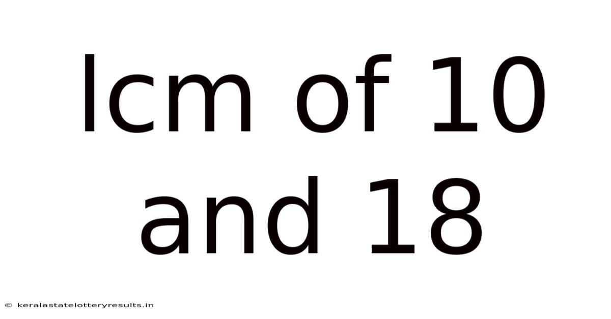 Lcm Of 10 And 18