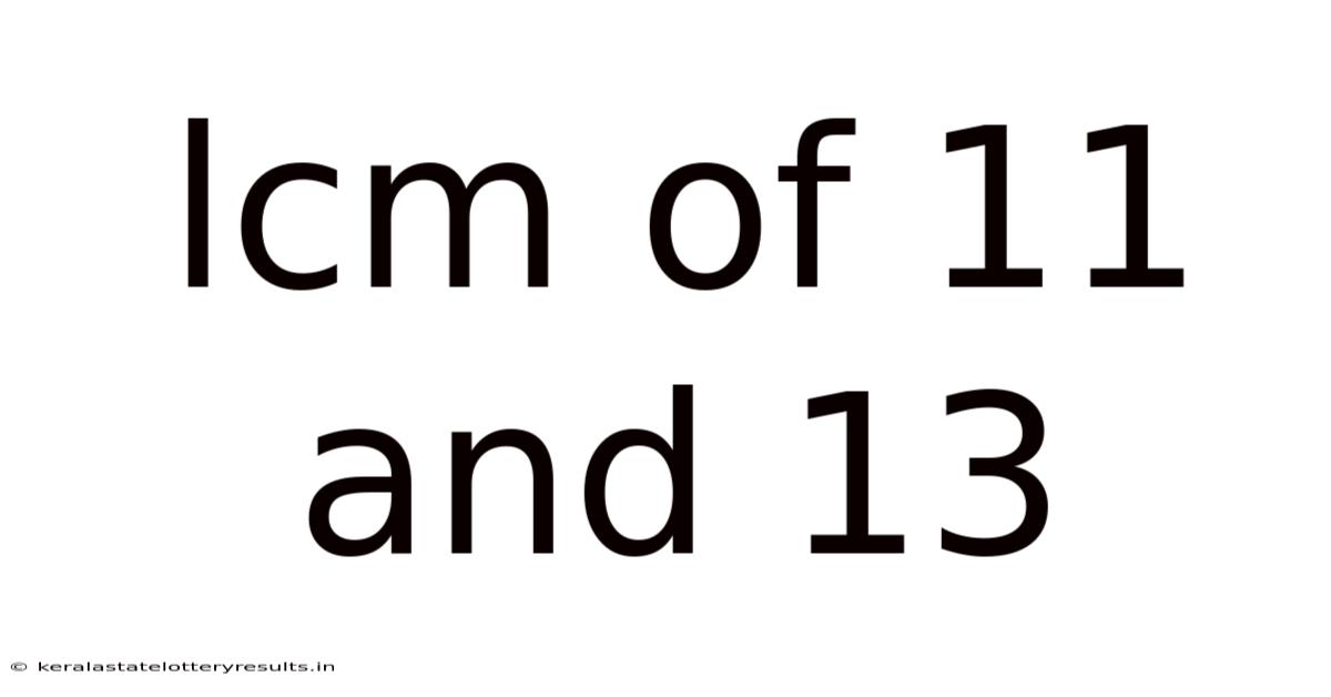 Lcm Of 11 And 13