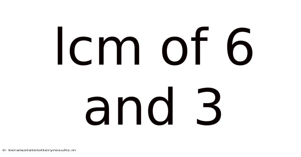 Lcm Of 6 And 3