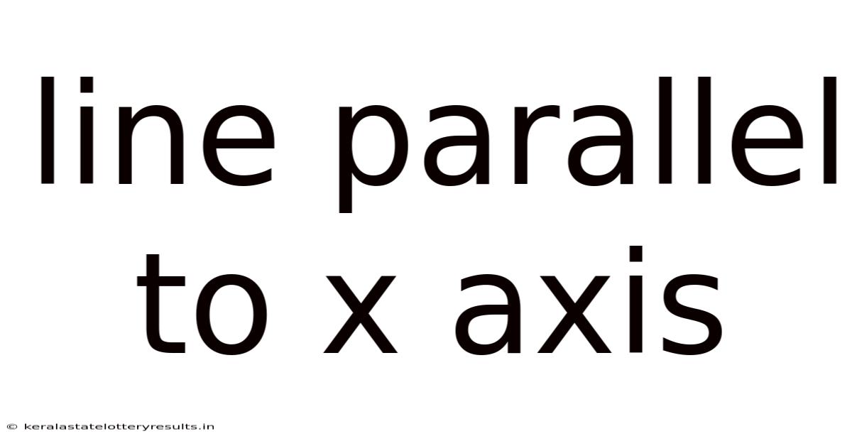 Line Parallel To X Axis