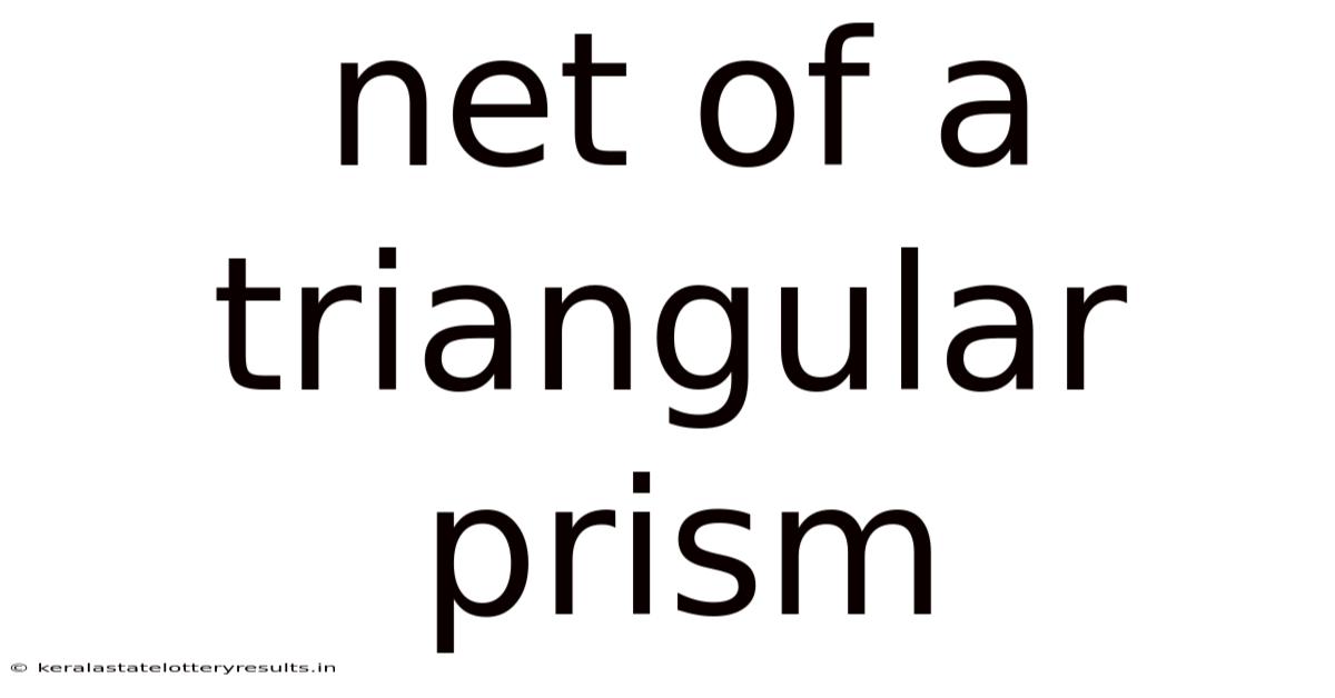Net Of A Triangular Prism