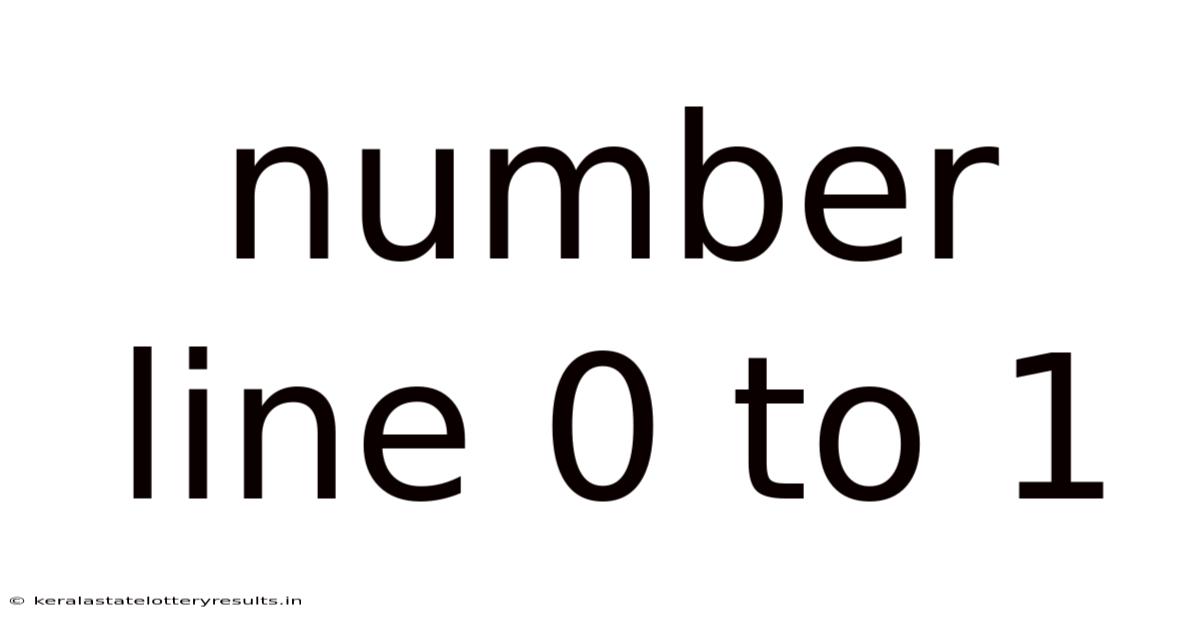 Number Line 0 To 1