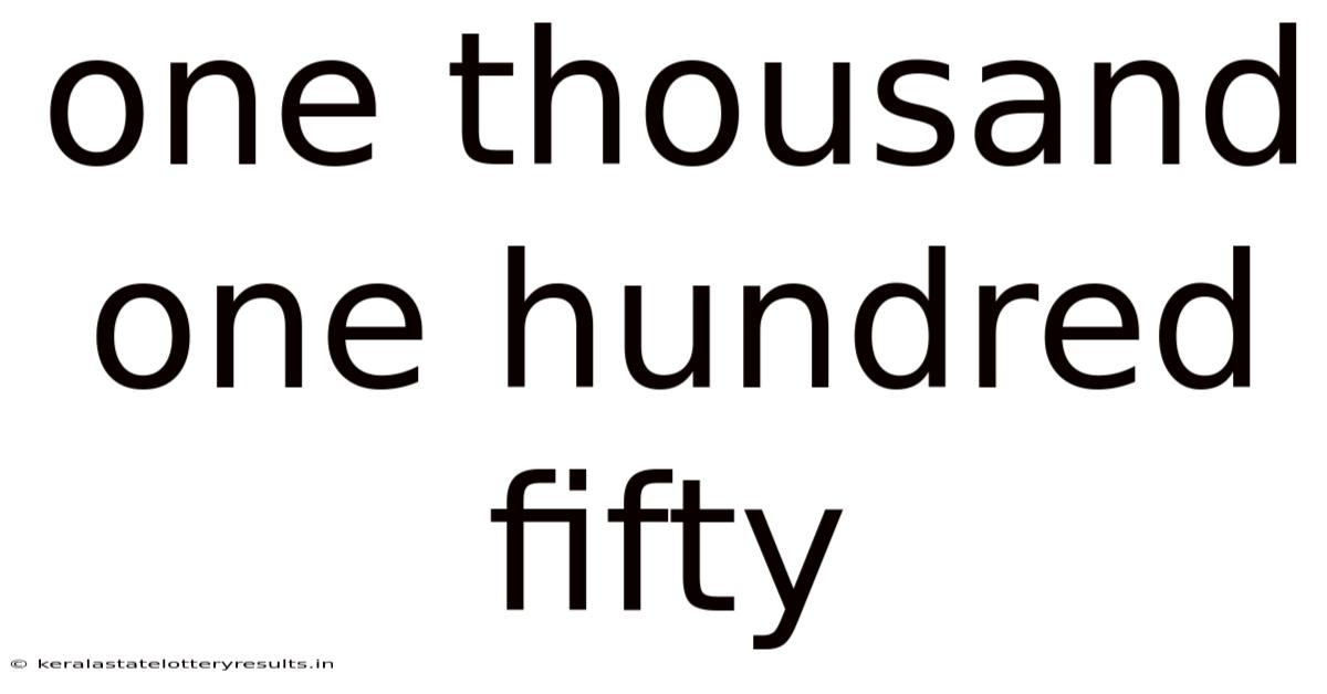 One Thousand One Hundred Fifty
